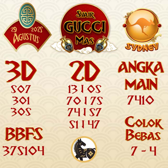 SYAIR SDY GUCCI MAS JUMAT 29 AGUSTUS 2025